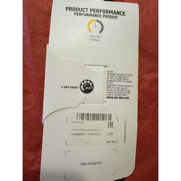 Ski-Doo Womens Raspberry Performance Midweight Snowmobile Socks Snocross Elastic - Picture 6 of 8